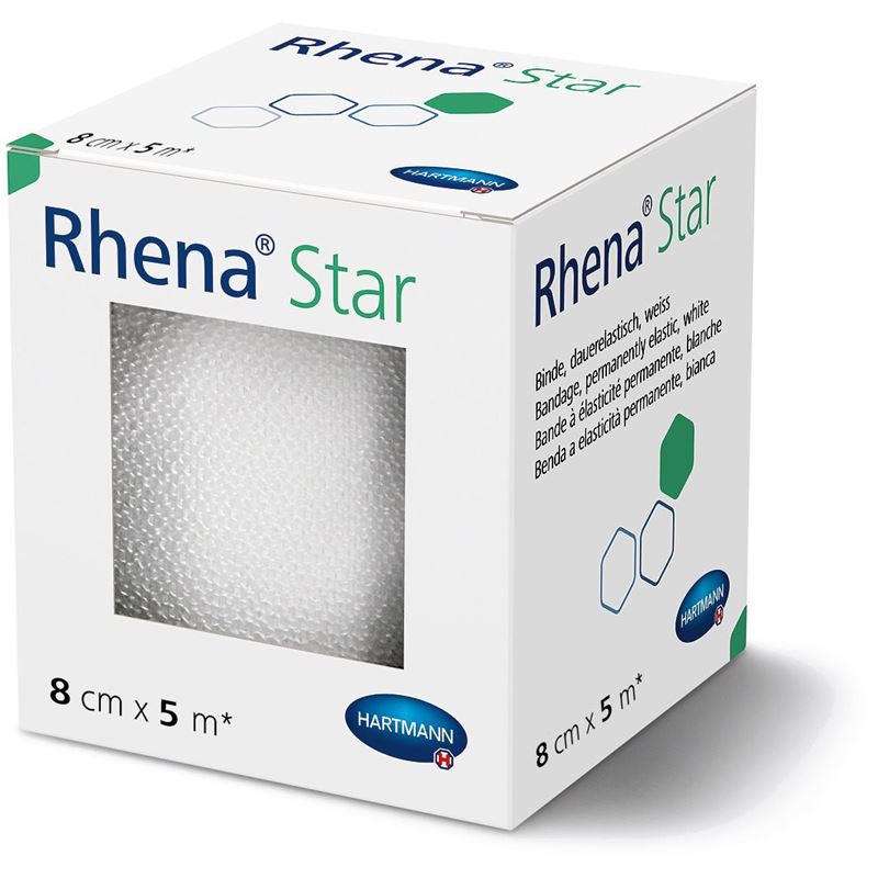 RHENA Star Elastische Binde 8cmx5m cellophan