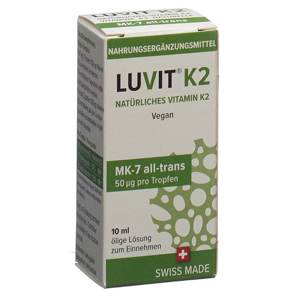 LUVIT K2 Natürliches Vitamin Tropffl 10 ml