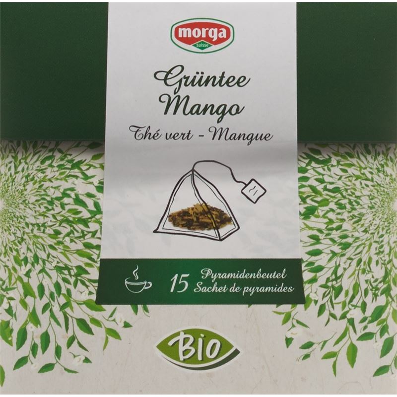 MORGA Mango Grüntee Pyramide Bio 15 Stk