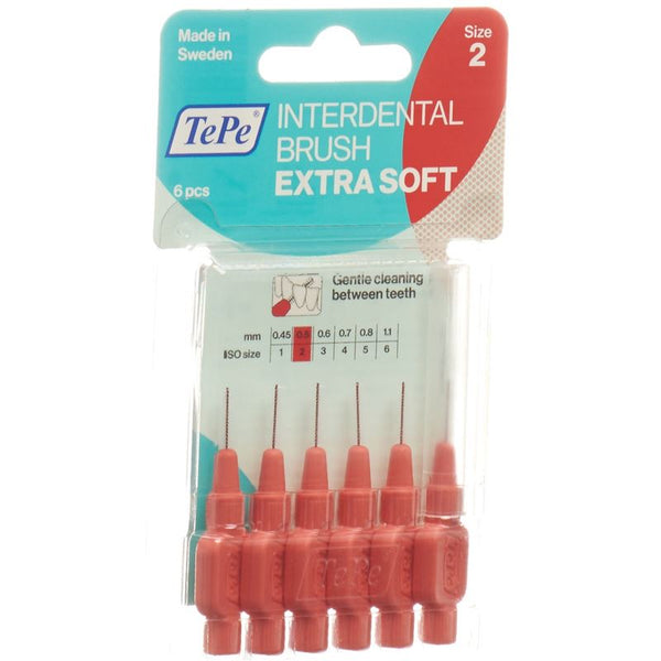 TEPE Interden Brush 0.50mm x-soft rot Blist 6 Stk