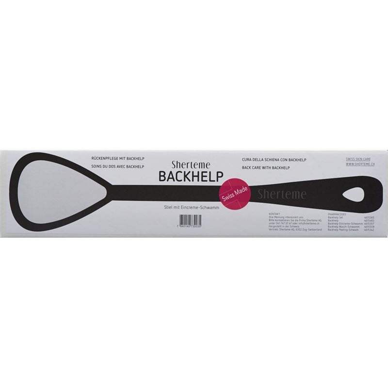 BACKHELP Stiel + Eincreme Peeling Wasch-Schwamm