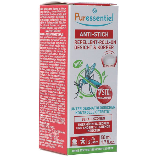 PURESSENTIEL Anti-Stich Abwehren Roll on Bio 50 ml