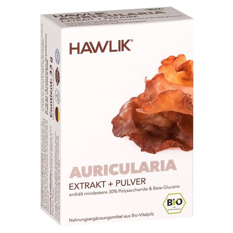 HAWLIK Auricularia Extrakt + Pulver Kaps 60 Stk