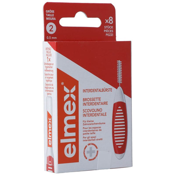 ELMEX Interdentalbürsten 0.5mm rot 8 Stk