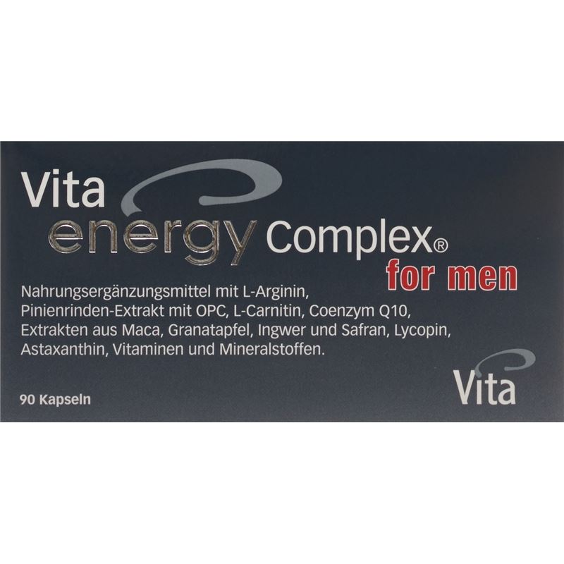 VITA ENERGY COMPLEX for men Kaps Glas 90 Stk