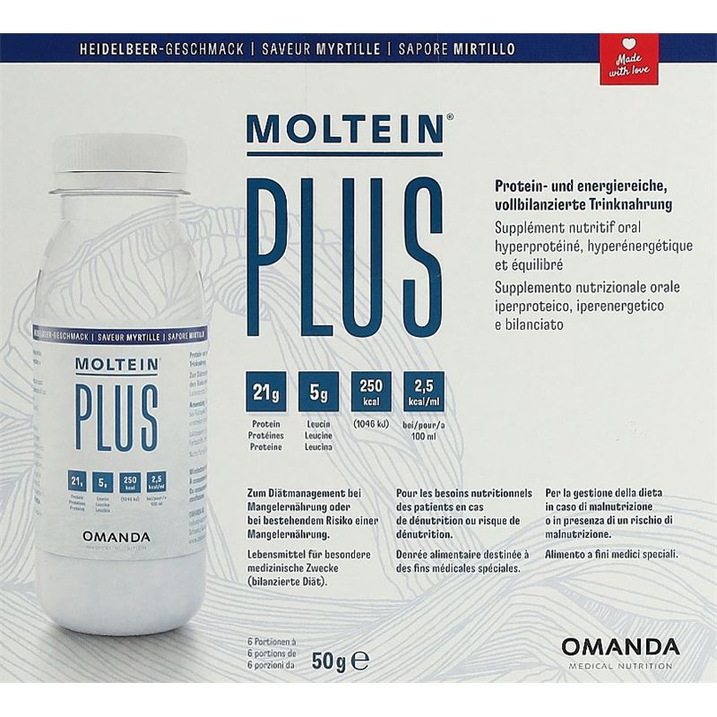 MOLTEIN PLUS 2.5 Heidelbeere 6 Fl 50 g