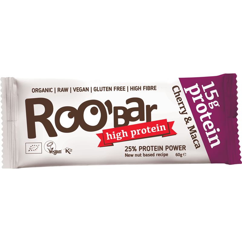 ROOBAR Protein-Riegel Cherry&Maca 60 g