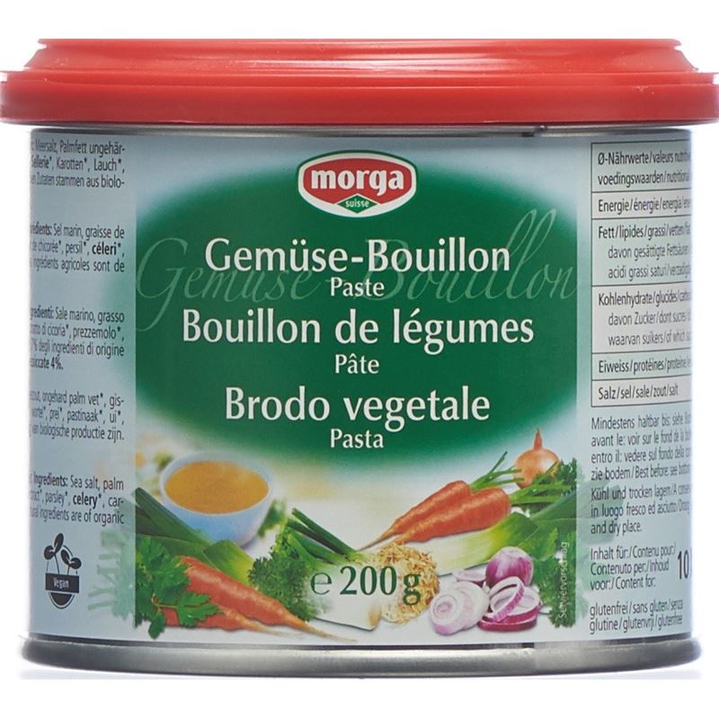 MORGA Gemüse Bouillon Paste Ds 200 g