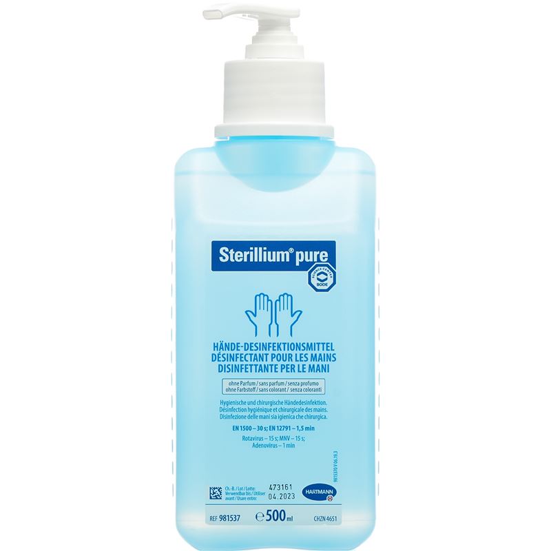 STERILLIUM pure mit Pumpe 500 ml