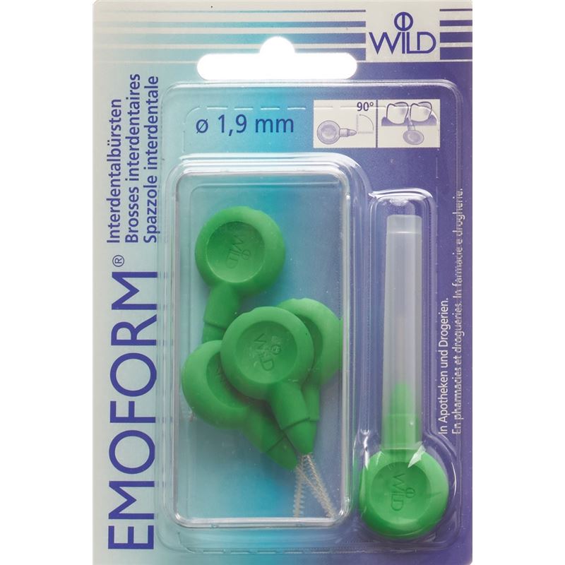 EMOFORM Interdentalbürsten 1.9mm hellgrün 5 Stk