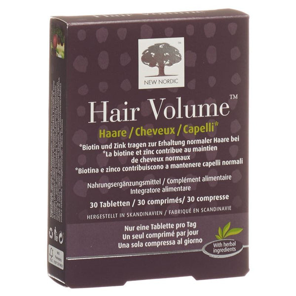 NEW NORDIC Hair Volume Tabl 30 Stk