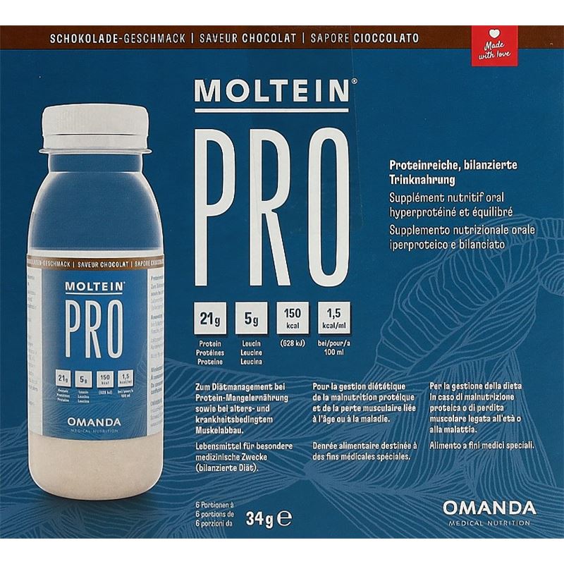 MOLTEIN PRO 1.5 Schokolade 6 Fl 34 g