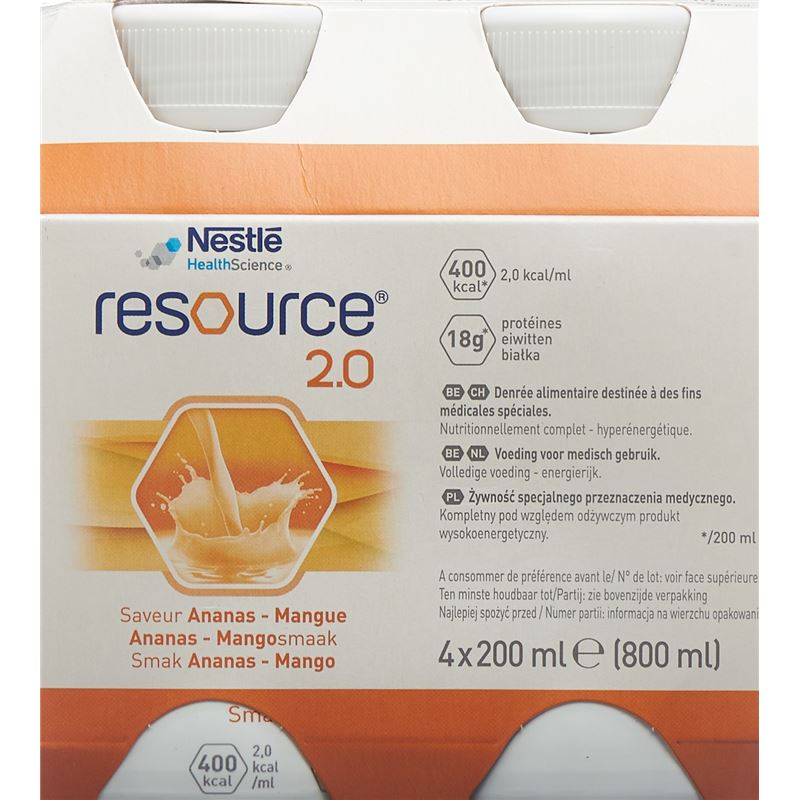 RESOURCE 2.0 Ananas Mango 4 x 200 ml