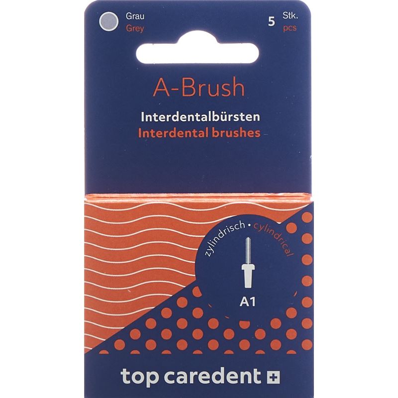 TOP CAREDENT A1 IDBH-X Interd Bürste grau 5 Stk