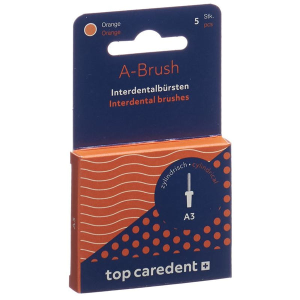 TOP CAREDENT A3 IDBH-O Interd Bürste orange 5 Stk