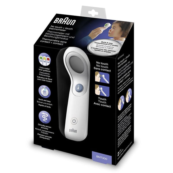 BRAUN No touch + touch BNT 300 Thermometer