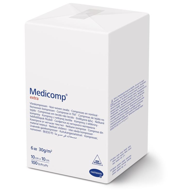 MEDICOMP Extra 6 fach S30 10x10cm unster 100 Stk