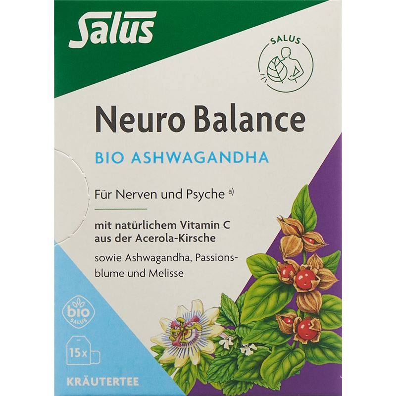 SALUS Neuro Balan Ashwagandha Tee Bio Btl 15 Stk