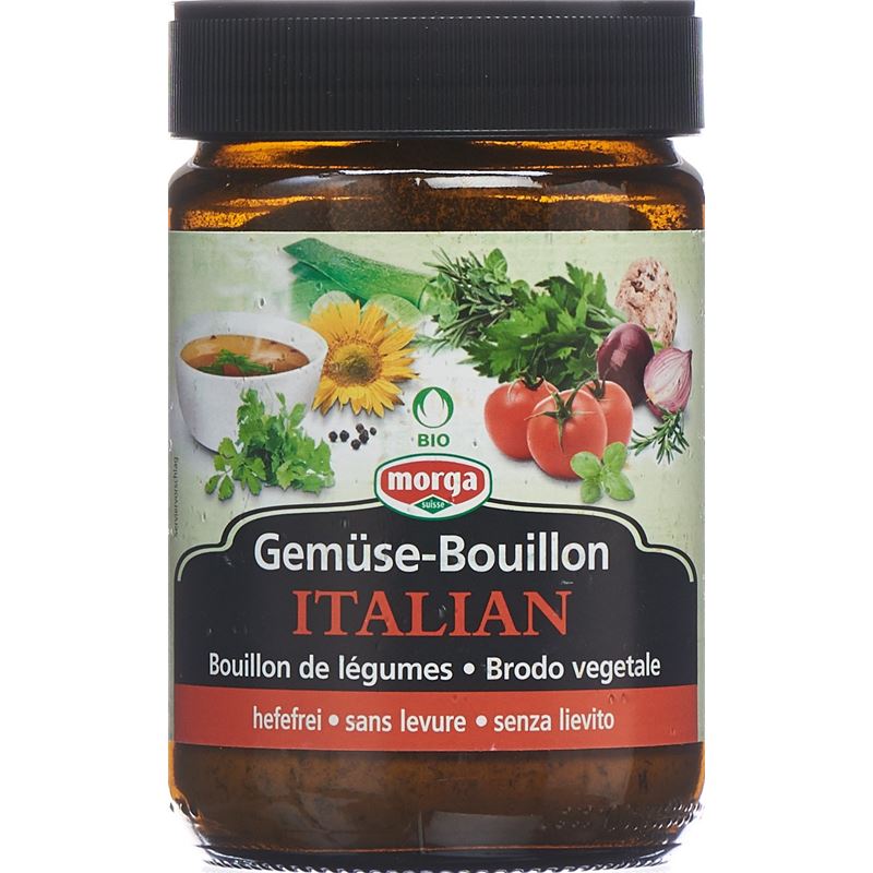 MORGA Gemüse Bouillon hefefr Italian Bio Kno 200 g