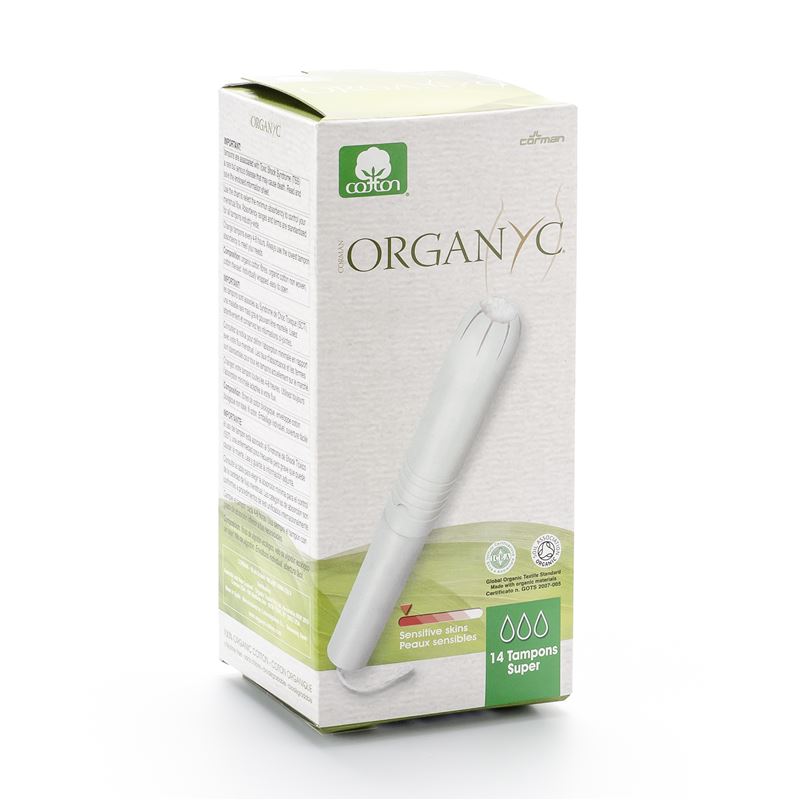 ORGANYC Tampons Super mit Applikator 14 Stk