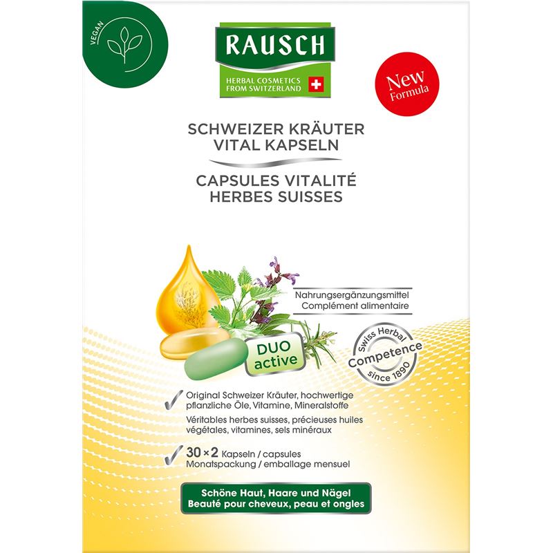 RAUSCH Schweizer Kräuter Vital Kapseln 2 x 30 Stk