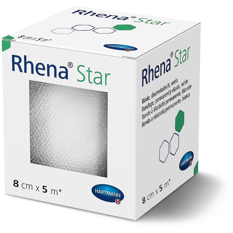 RHENA Star Elastische Binde 8cmx5m weiss