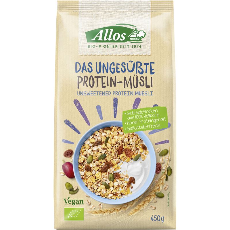 ALLOS Das ungesüsste Protein-Müsli Btl 450 g