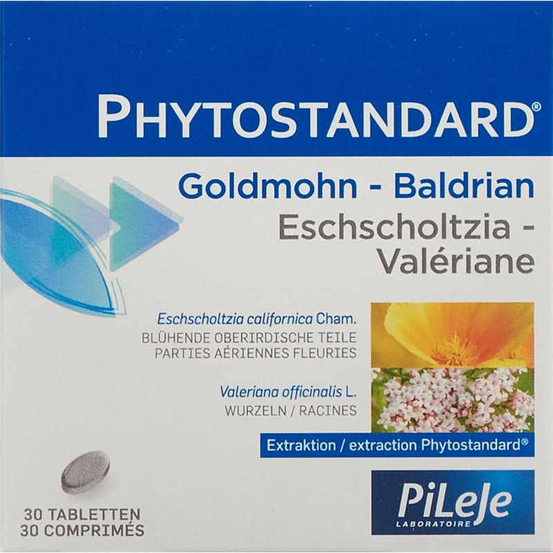 PHYTOSTANDARD Goldmohn-Baldrian Tabl 30 Stk