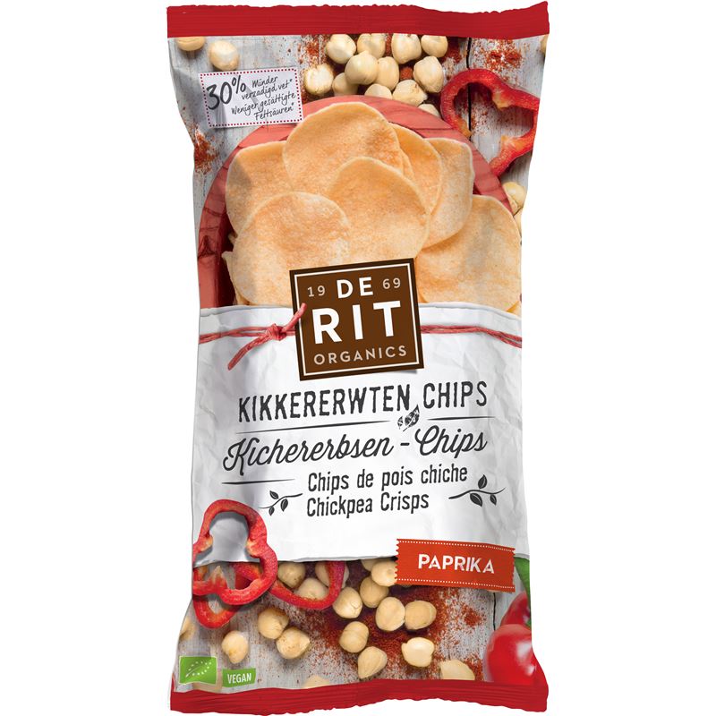 DE RIT Kichererbsen-Chips Paprika Bio Btl 75 g