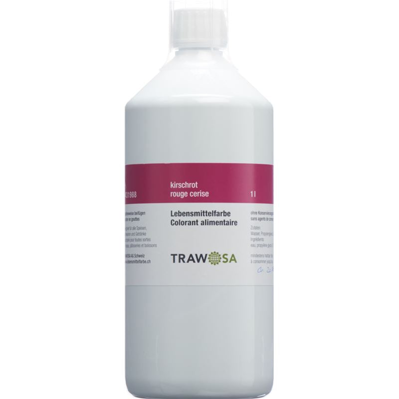 TRAWOSA Lebensmittelfarbstoff kirschrot 1000 ml