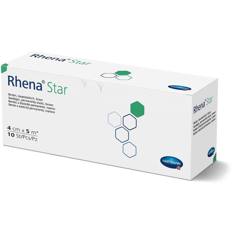 RHENA Star Elast Binde 4cmx5m hautf offen 10 Stk