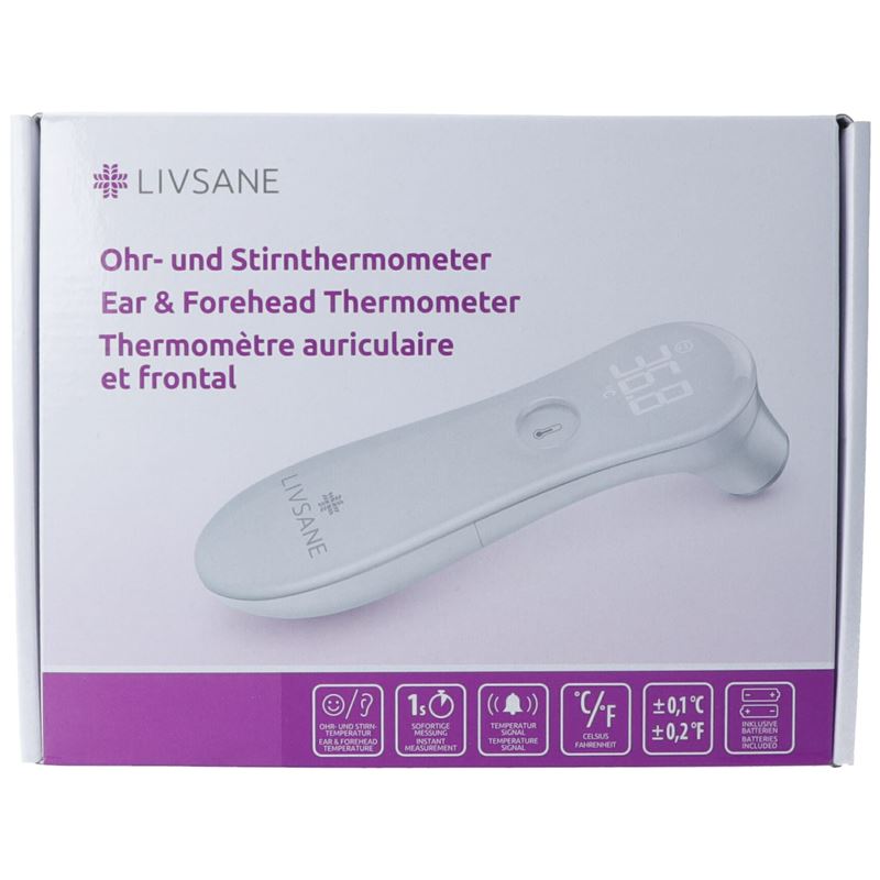 LIVSANE Ohr- und Stirnthermometer