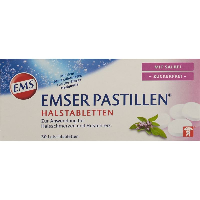 EMSER Pastillen zuckerfrei mit Salbei 30 Stk