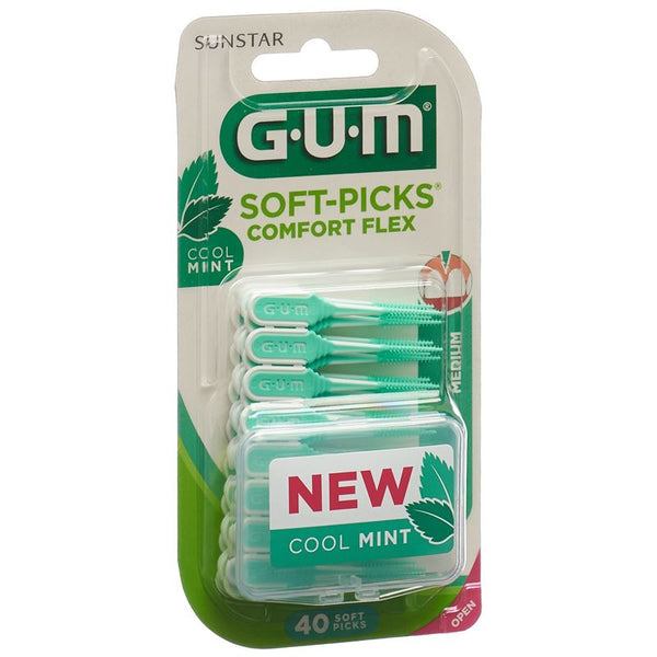 GUM Soft-Picks Comfort Flex Reg Cool Mint 40 Stk