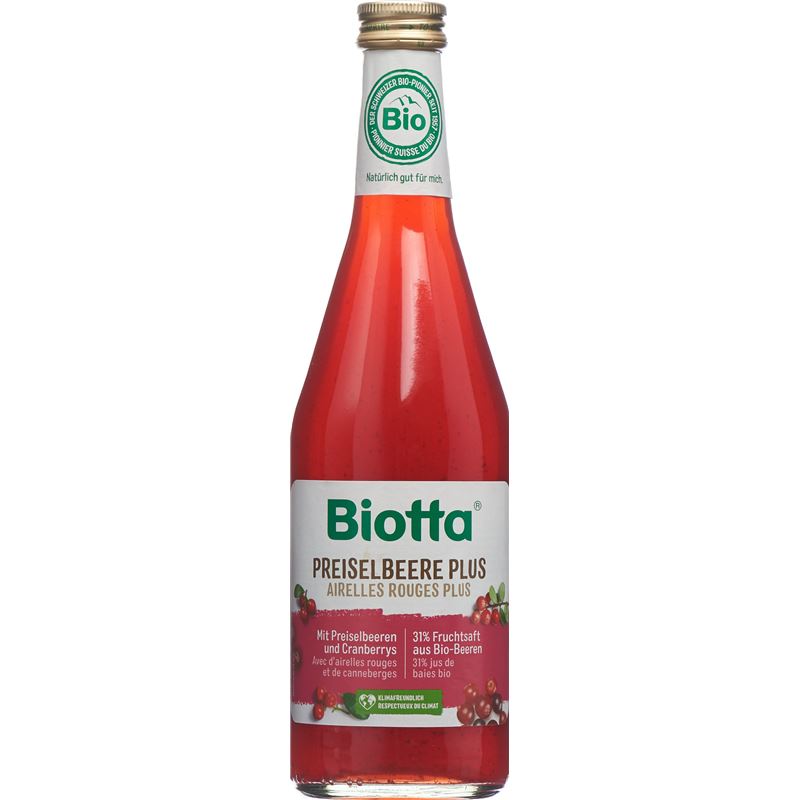 BIOTTA Preiselbeere Plus Fl 5 dl