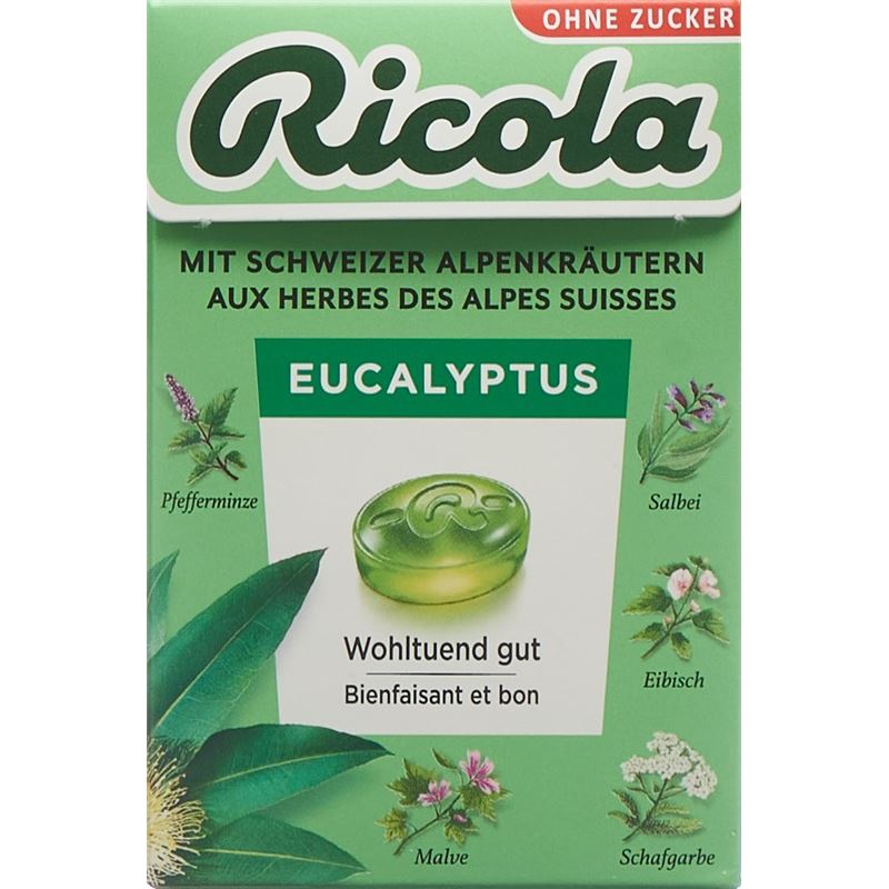 RICOLA Eucalyptus Bonbons oZ m Stevia Box 50 g