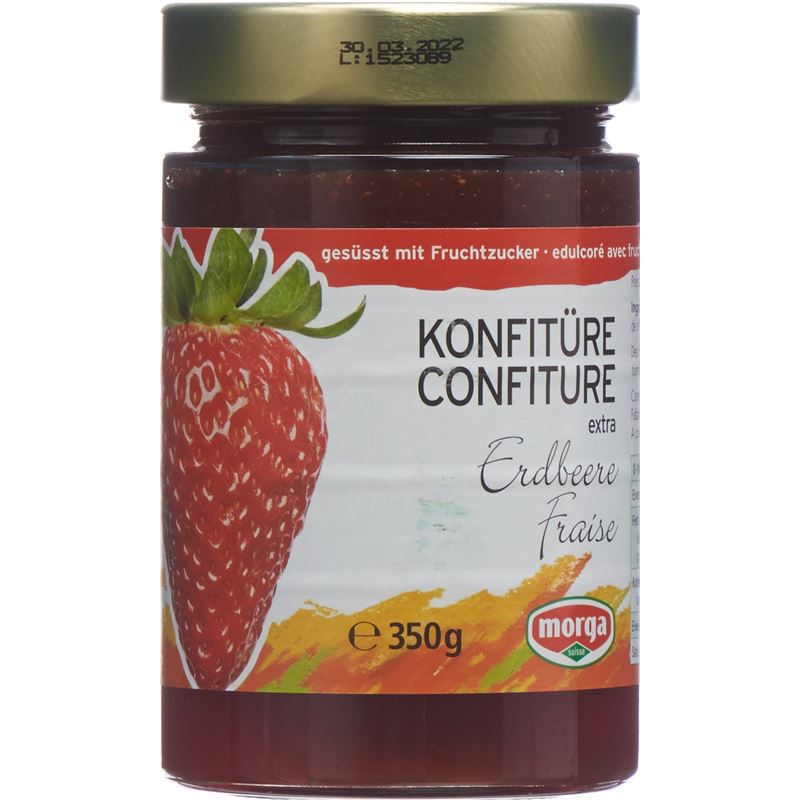 MORGA Konfitüre Erdbeer Fruchtz 350 g