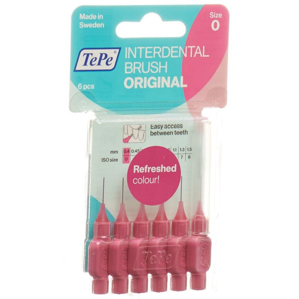 TEPE Interdental Brush 0.4mm pink Blist 6 Stk