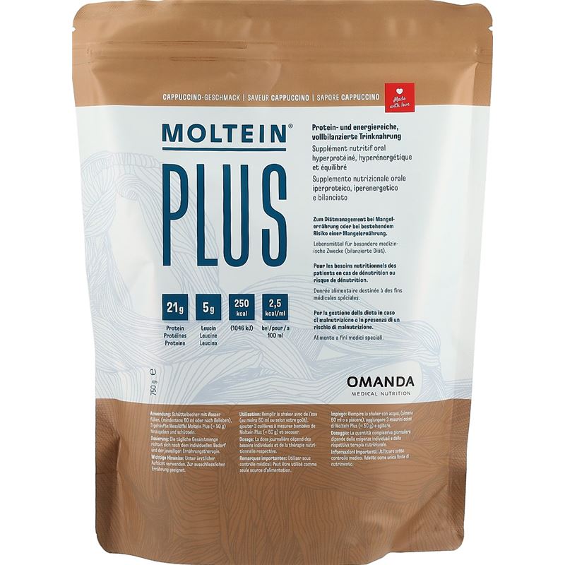 MOLTEIN PLUS 2.5 Cappuccino Btl 750 g