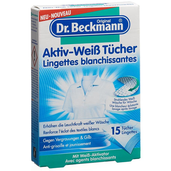 DR BECKMANN Aktiv-Weiß Tücher 15 Stk