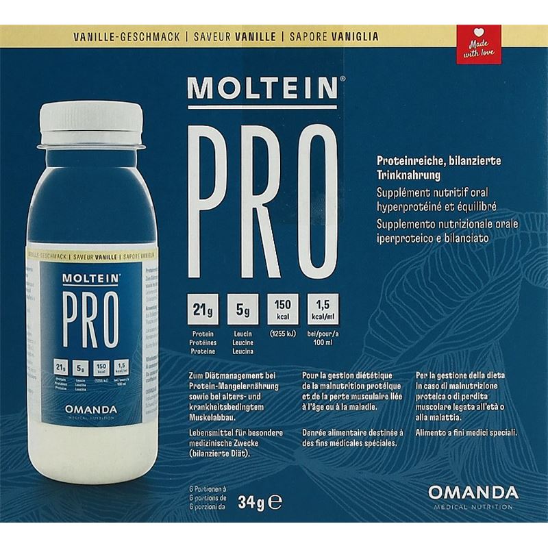 MOLTEIN PRO 1.5 Vanille 6 Fl 34 g