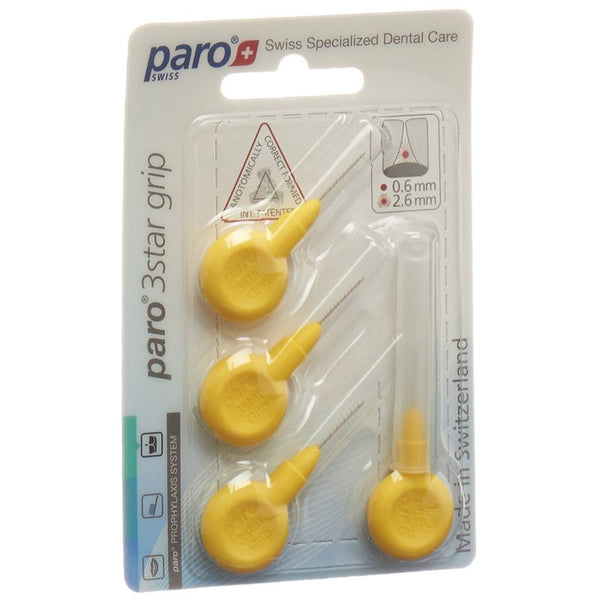 PARO 3Star-Grip 2.6mm gelb zylin 4 Stk