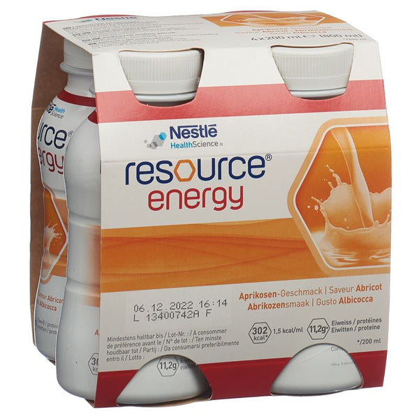 RESOURCE Energy Aprikose 4 Fl 200 ml