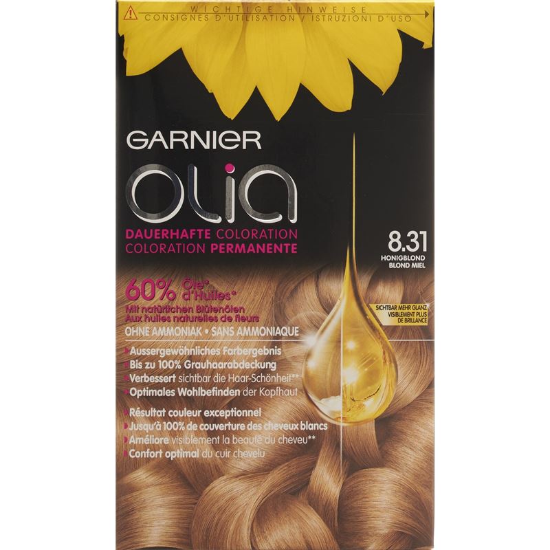 OLIA Haarfarbe 8.31 Golden Ashy Blond