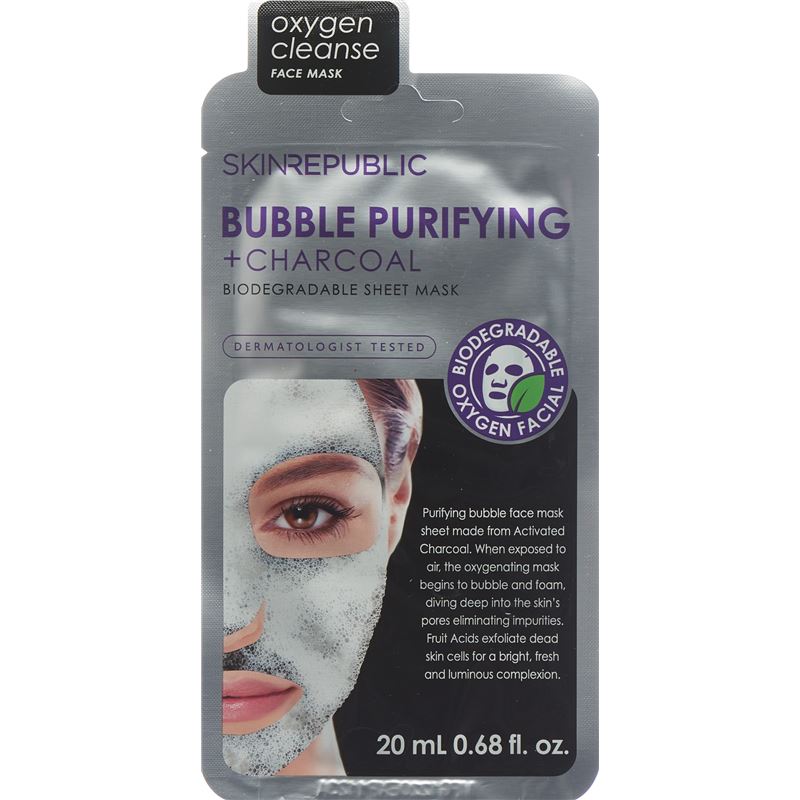 SKIN REPUBLIC Bubble Purify Charco Face Mask 25 ml