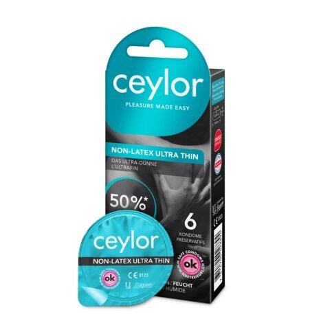 CEYLOR Non Latex Präservativ Ultra Thin 6 Stk