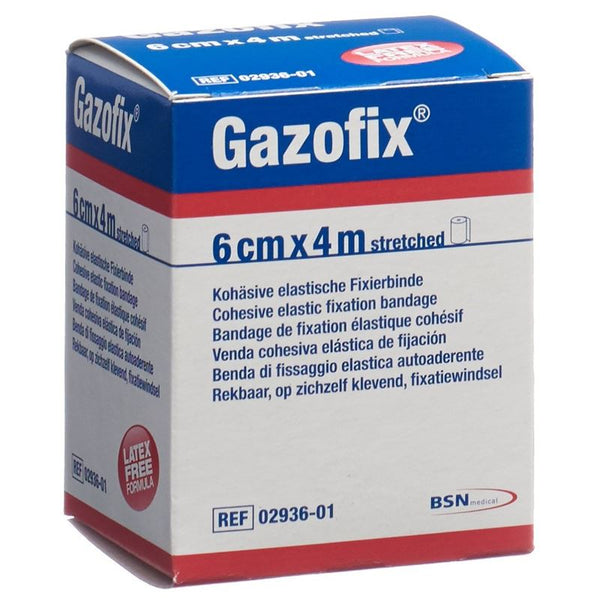 GAZOFIX kohä Fixierbinde 6cmx4m hautf latexfrei