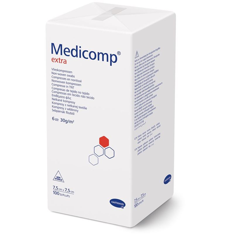 MEDICOMP Extra 6 fach S30 7.5x7.5cm unster 100 Stk