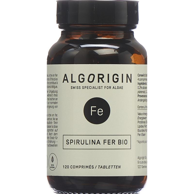 ALGORIGIN Eisen Spirulina Tabl Fl 120 Stk