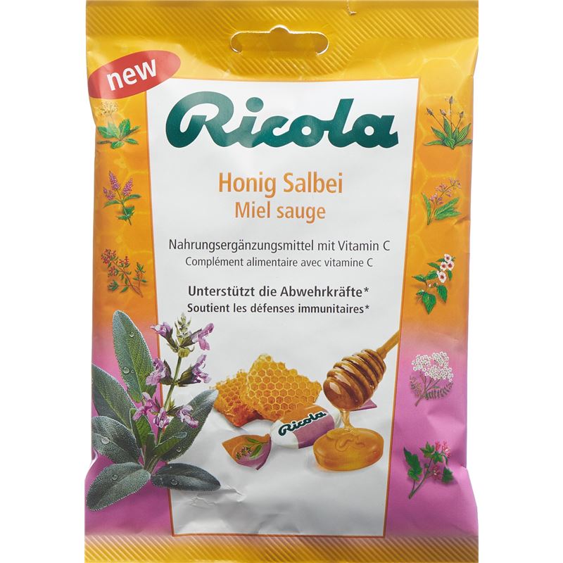 RICOLA Honig Salbei mit Zucker Btl 75 g